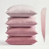 1 x RAW Customer Returns Topfinel cushion cover, plain, 40 x 40 cm pink set of 4 velvet cushion covers cushion cover decorative cushion cover sofa cushion decorative cushion decoration for sofa bedroom living room balcony children fluffy  - RRP €25.99