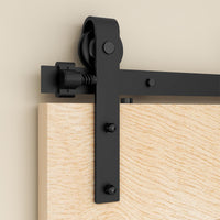 1 x RAW Customer Returns AONAYIOA 8FT 243CM Sliding Barn Door Hardware, Robust and Durable, Suitable Max. Door Width is 60.75CM without door  - RRP €75.6