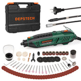 1 x RAW Customer Returns DEPSTECH Multifunctional Tool 200W, Rotary Tool 6 Variable Speed 10000-40000 rpm, Multitool Set with 128 Accessories Set for Engraving, Drilling, Cutting, Grinding, Engraving, Polishing, Sharpening - RRP €62.99