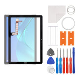 1 x RAW Customer Returns swark display glass front glass repair set incl. connector compatible with Huawei MediaPad M5 10.8 Inch black no LCD screen incl. tool set - RRP €30.25