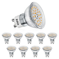 1 x RAW Customer Returns Eslas Gu10 LED Warm White CRI 90, 5W 550Lm, 3000K Warm White, Replaces 50W Halogen Lamps, 120 Degree Beam Angle, GU10 LED Reflector Lamp, Non-Dimmable, 10 Pack - RRP €24.99