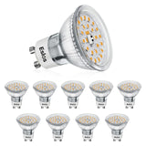 1 x RAW Customer Returns Eslas Gu10 LED Warm White CRI 90, 5W 550Lm, 3000K Warm White, Replaces 50W Halogen Lamps, 120 Degree Beam Angle, GU10 LED Reflector Lamp, Non-Dimmable, 10 Pack - RRP €24.99