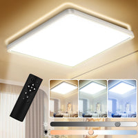 1 x RAW Customer Returns IAB 36W Dimmable LED Ceiling Light 4320LM with Remote Control, 30CM Ceiling Lamps 3000K-6000K, IP44 Modern Square LED Ceiling Light, Ultra-Thin Ceiling Light for Bathroom, Living Room, Bedroom, Kitchen - RRP €39.34