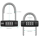 1 x RAW Customer Returns ORIA Combination Lock, Resettable 4 Digit Lock with Adjustable Handle, Waterproof for School, Employee, Gym and Sports Locker, Toolbox, Fences, Bicycle etc - RRP €13.1