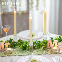 1 x Brand New Romadedi Glass Candle Holders, 6 Pieces Clear Tapered Candle Holders for Wedding Decoration, Bulk Centerpiece for Standard Candles, Christmas Party Table, Living Room, Dinner, - RRP €25.99