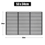 1 x RAW Customer Returns GFTIME cast iron grill grate 54 x 34cm for BBQ, gas grill, charcoal grill and much more, cast iron grill spare parts 1 piece - RRP €39.31