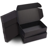 1 x RAW Customer Returns Kurtzy Cardboard Gift Boxes Black 20 pcs Boxes 19x 11x 4.5cm Cardboard Boxes with Lid Kraft Paper Gift Box Rectangular to Assemble Yourself for Gifts, Wedding, Party, Christmas - RRP €20.2