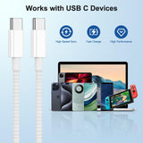 2 x RAW Customer Returns USB C to USB C Cable 2 Pack-2m 60W USB Type-C PD Fast Charging Cable Nylon Braided Type C Cable for Apple iPhone 15 Plus 15 Pro Max Galaxy S23 S22 iPad Air MacBook Pro Huawei Pixel - RRP €43.2