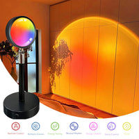 1 x RAW Customer Returns GY Alexa Sunset Lamp, Smart Sunset Lamp 16 Million Colors Compatible with Alexa Google, 360 WiFi Sunset Projection Lamp Mood Lamp for Party, Tiktok, Living Room Decoration, APP Control - RRP €30.99