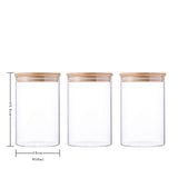 2 x RAW Customer Returns 3x1000ml Glass Storage Jar 10x15cm  - RRP €49.66