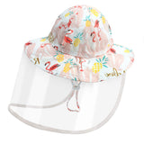 1 x Brand New Dream Bridge Children s Protective Hat with Detachable Transparent Safety Visor for Saliva Protection Anti UV Sun Protection Dustproof for Boys and Girls - RRP €24.0