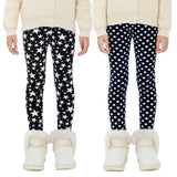 1 x Brand New SEAUR Girls Leggings Winter Lined Thermal Leggings Long Thick Pants Fleece Pack of 2 - 120 - RRP €28.99