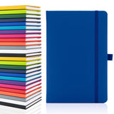 1 x RAW Customer Returns Notes London Eco A5 Notebook with Unlined Blank Pages, Pen Loop, Ribbon and Paper Pocket, Medium Hardcover, Diary, Notes, Sustainably Grown Paper Blue  - RRP €10.99