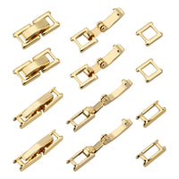 1 x RAW Customer Returns SUPERFINDINGS 20Set 2Styles Brass Folding Clasps Necklace Extenders Bracelet Clasp Folding Extension Long Plated Jewelry Clasps for DIY Craft Making - RRP €12.99