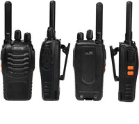 1 x RAW Customer Returns Pofung PT88E Walkie Talkie PMR446 License-Free Two-Way Radio, 16-Channel Long Range Walkie Talkies with Charging Station and Earphones Black, 3-Pack  - RRP €47.39