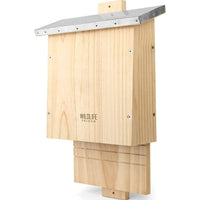 1 x RAW Customer Returns WILDLIFE FRIEND I Large heavy bat box according to NABU - screwed from solid wood 100 weatherproof, untreated, bat house nesting box for bats, summer winter quarters - RRP €38.99