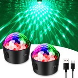 1 x RAW Customer Returns Mini disco ball children 2 pieces, SEBRUANC disco light LED party light music controlled disco party lights 380mAh USB Type C DJ ball, night light for parties birthday, Christmas gift, bar, Halloween - RRP €25.99