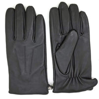 1 x RAW Customer Returns ZLUXURQ Men s Soft Black Lambskin Touchscreen Driving Gloves with Cashmere Lining - RRP €25.03