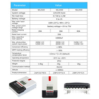 1 x RAW Customer Returns MPPT Solar Charge Controller 20A 30A 40A 60A 12V 24V 36V 48V Car Solar Charge Controller with LCD Display ML30A - RRP €25.2