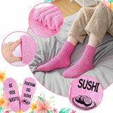 2 x Brand New QZOSZ Funny Socks for Women, Non-Slip Socks for Women, SUSHI GRAPPA Scented CANDLES Gifts, Winter Socks for Women for Best Friend, Mother s Day, Birthday - RRP €45.6