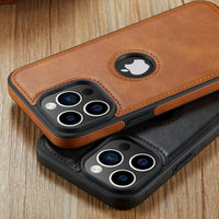 1 x RAW Customer Returns Sibada Leather Case for iPhone 15 Pro Mobile Phone Cases Logo Visible Premium Leather Classic Luxury Elegant Thin iPhone 15pro Cover 2023 6.1 - Brown - RRP €25.5