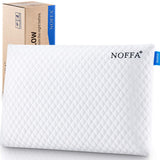 1 x RAW Customer Returns NOFFA Pillow Flat Thin 40x60, Flat Pillow for Stomach Sleepers, Memory Foam Low Pillow for Children, Back Sleepers, Visco Sleeping Pillow 6 cm Height - RRP €40.99