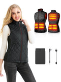 1 x RAW Customer Returns Kintiwe heated vest for women, heated vest with power bank, heating vest, heated jacket, heating jacket, heat vest with 5 heating zones for outdoor use - RRP €88.73