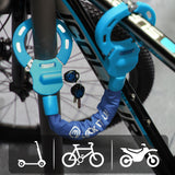 1 x RAW Customer Returns Bike Lock Electric Scooter Anti-theft, Chain Padlock 4 Colors Ideal for Bicycles, Electric Scooters, Motorcycles - RRP €79.99