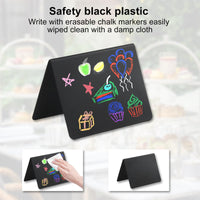 1 x RAW Customer Returns QINGYIWL 30pcs Mini Chalkboard Small Set Small Blackboards for Writing 10 7.5 cm Price Labels Stand in V-Shape Kitchen Notes, Place Cards for Message Signs Buffet Wedding Party Bakery - RRP €17.14