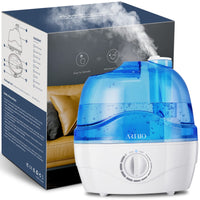 1 x RAW Customer Returns Humidifier, 2.2L humidifier for children s rooms with 28dB quiet, humidifier for the bedroom with 360 rotating nozzle, BPA-free, auto shut-off, easy-to-clean humidifier for the office, baby, plant - RRP €36.99