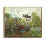 1 x RAW Customer Returns hyidecorart Vintage Canvas Pictures with Wooden Frame, 30x40 cm Wall Pictures Living Room Claude Monet Rose Garden Picture Aesthetic, Wall Decoration Bedroom Painting Bathroom Art Office Room Dining Room - RRP €25.2