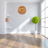 1 x RAW Customer Returns Vihimi 12 Large Wooden Wall Clock, Vintage Clock with Branch Shaped Hands, Silent Movement, Battery Operated, Easy to Hang, Home Decoration Wall Clock for Kitchen Bedroom Living Room - RRP €26.08