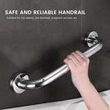 1 x RAW Customer Returns NEWLIUXI 2 PCS Grab Bar Stainless Steel Non-Slip for Bathroom Bathtub Shower Safety Handles for Seniors and Children 30 cm - RRP €14.33