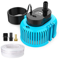 1 x RAW Customer Returns AISITIN Mini Submersible Pump, 80W Water Pump Aquarium Submersible Pump, 850 GPH with 3 Adapters and Drain Hose, for Pool Covers, Pond Drainage, Aquarium Aeration, Garden Irrigation - RRP €39.34