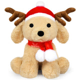 1 x Brand New MUFEIRUO Christmas Dog Plush Toy - Cuddly Toy Christmas Elk Stuffed Toy - Children s Cuddly Toy Elk Plush Toy Boys Girls - RRP €15.12