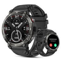 1 x RAW Customer Returns AVUMDA Smartwatch Men with Phone Function and Notification, 1.52 Fitness Watch with Pedometer, Heart Rate Monitor, Blood Pressure Monitor, Sleep Tracker, 110 Sports Modes, Waterproof Sports Watch for Android iOS - RRP €57.16