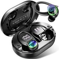 1 x RAW Customer Returns Bluetooth Headphones Sport, in Ear Wireless with 2 ENC Microphone for HD Call, Bloototh 5.3 Bass Boosted Stereo Sound Earbuds with 48H USB C Charging Case LED Display, IP7 Waterproof Earbuds Running - RRP €25.42