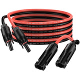 8 x Brand New Solar cable 3M 4mm solar panel extension cable IP68 waterproof adapter cable with socket and plug connection 3m red 3m black  - RRP €239.44