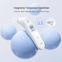 1 x RAW Customer Returns yuwell ear thermometer for children and adults, ear thermometer ideal for home use, digital infrared thermometer instant accurate reading and fever alarm, with storage box - RRP €22.99