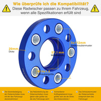 1 x RAW Customer Returns Pindex 2x wheel spacers 5x112 20mm for Audi A4 A5 A6 A7 S4, spacers 66.5mm wheel spacers with 10 screws M14x1.5 - RRP €41.02