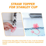 2 x RAW Customer Returns URMAGIC Straw Cover for Stanley Cup, 9Pcs Flower Silicone Straw Cover Compatible with Stanley Tumbler 40 30 Oz, Silicone Straw Topper for Stanley Cups, Suitable for all 10MM straws - RRP €19.76