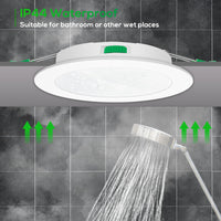 1 x RAW Customer Returns ALUSSO LIGHTING 4W LED recessed spotlights 230V ultra flat dimmable ceiling spots 310 lumens, warm white, neutral white, cold white, adjustable recessed lights, IP44  for bathroom, living room, set of 6 - RRP €30.68