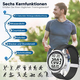 1 x RAW Customer Returns Hearkent Pedometer Watch Without Bluetooth, Without App Pedometer Watch, 30M Waterproof Watch, LCD Large Digits, Friendly Pedometer Watch for Seniors, with Countdown Alarm Calorie Counter Silicone Black  - RRP €29.23