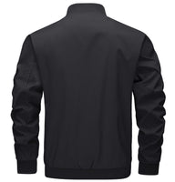 1 x RAW Customer Returns TACVASEN Men s College Jacket Pilot Jacket Bomber Jacket Summer Jacket Baseball Windbreaker Spring Sports Jacket XXL, Black  - RRP €49.39