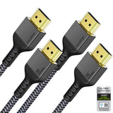 1 x RAW Customer Returns 10K 8K HDMI 2.1 Cable 2m, Maxonar Certified Ultra HD 48Gbit High Speed 10K 8K 120Hz 4K120 eARC HDR10 4 4 4 HDCP 2.2 2.3 Dolby Compatible with PS5,Xbox Series X Roku Sony LG TV 2-Pack - RRP €33.26