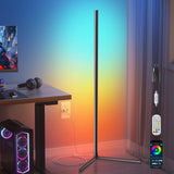 1 x RAW Customer Returns Ydene LED Floor Lamp, RGB with Multiple Lighting Effects and Music Mode, Dimmable Atmosphere Lamp Gaming Party Decorations - RRP €60.99