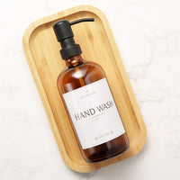 1 x RAW Customer Returns Soap dispenser made of brown glass 1 piece, 475mL bottle pump bottle including labels, plastic for kitchen bathroom liquid soaps bathroom - RRP €12.6