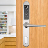 1 x RAW Customer Returns Dilwe Fingerprint Smart Door Latch, Electronic Fingerprint Passcode Waterproof Security Door Lock for Home Safety - RRP €222.59