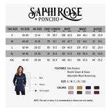 1 x RAW Customer Returns SaphiRose PONCHO Women s Waterproof Windbreaker, Elegant Long Rain Jacket for Women, Lightweight Windproof Outdoor Rain Jacket, with Hood, for Running, Travel, Navy L - RRP €59.99