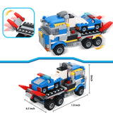 1 x RAW Customer Returns Creator 3in1 Construction Toy, City Helicopter Transporter, Police Chase Vehicle and Flatbed Truck, Toy, Gift for Kids, Boys and Girls Ages 6 and Up, 249 Pieces - RRP €25.88